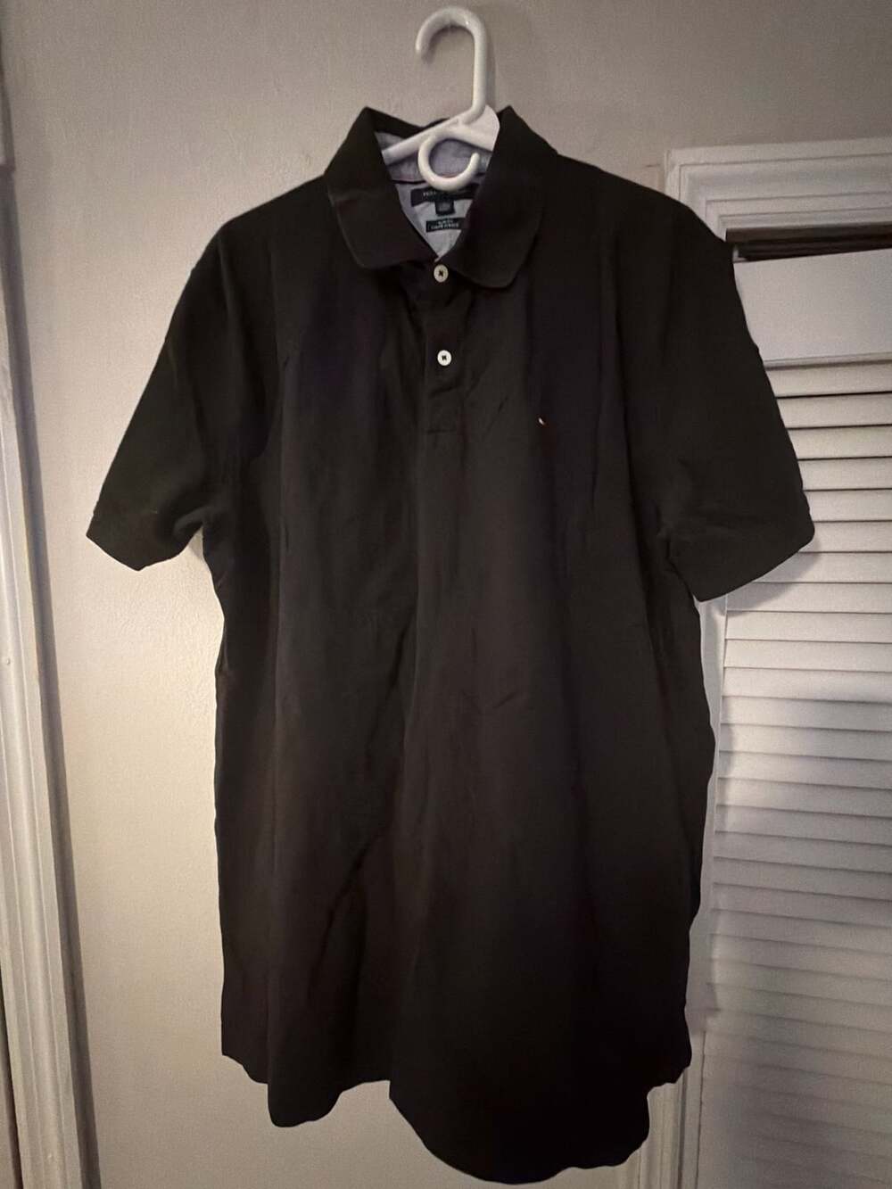 Tommy Hilfiger Men's Black Slim Fit Short Sleeve Polo Shirt XL